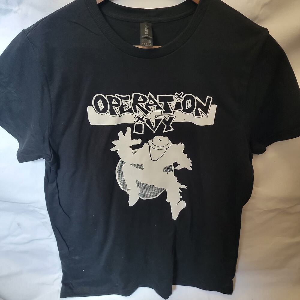 Operation IV band t shirt Ladies Large  Black
